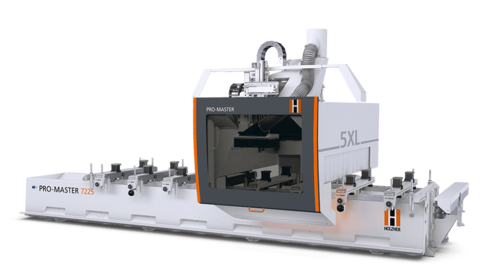 Centro de mecanizado CNC de 5 ejes Promaster, también disponible como modelo especial a precios especiales Máquina Promaster CNC de 5 ejes de Holzher - Carpintería y mecanizado de tableros