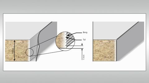 Encolado altamente flexible con la tecnología de capa fina Glue Jet de HOLZ-HER. Encolado altamente flexible con la tecnología de capa fina Glue Jet de HOLZ-HER.