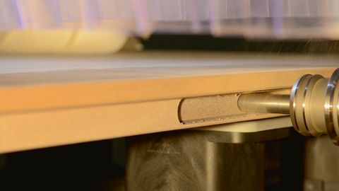 Resistentes motores de fresado en el módulo de fresado horizontal opcional Fresas de caja de cerradura para la producción de perfiles de puerta