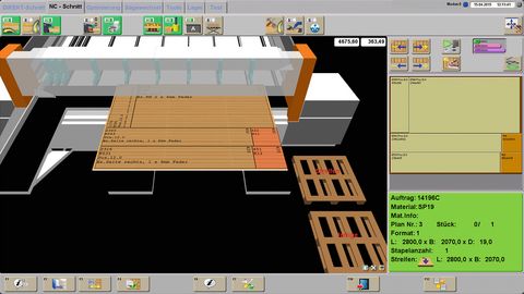 Interfaz gráfica de usuario 3D Panel gráfico en 3D de usuario para una operación intuitiva y un funcionamiento fluido de la máquina.