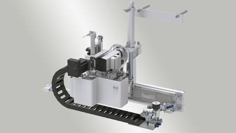 Eckkopieraggregat para el procesamiento de esquinas de hasta 3 mm de espesor de borde Eckkopieraggregat para el procesamiento de esquinas de hasta 3 mm de espesor de borde